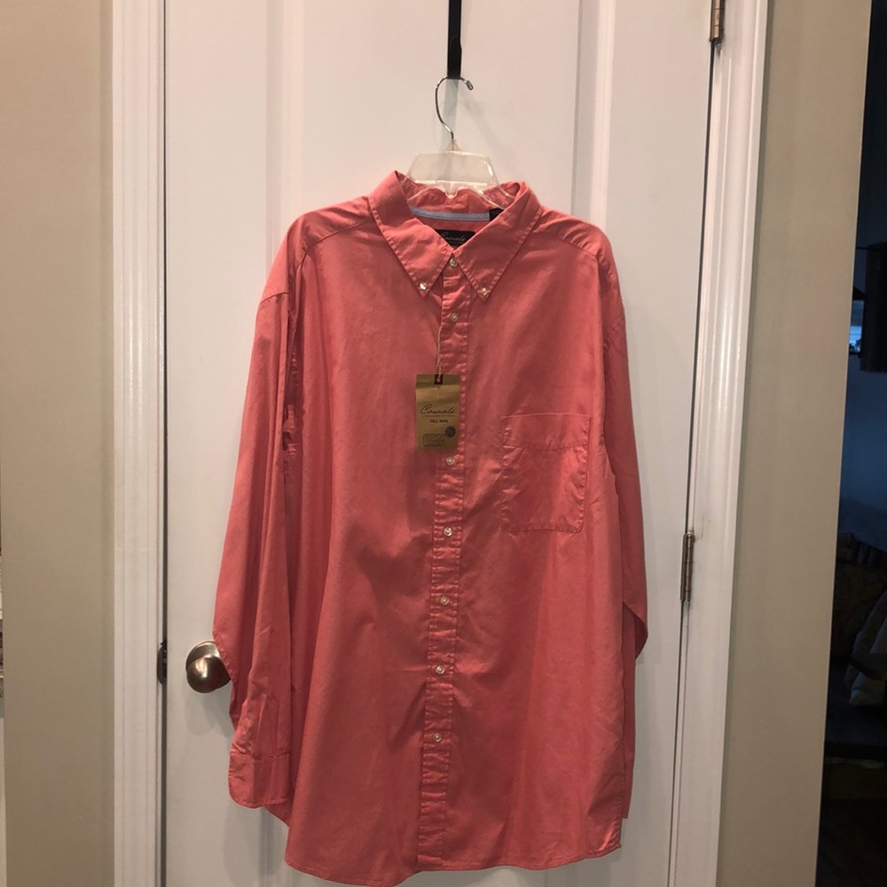 Brand new with tags men’s salmon voles dress shirt